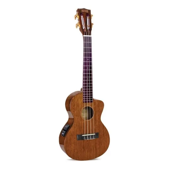 Ukulele Mahalo - Tenor eletroacústico de banda B com corte marrom