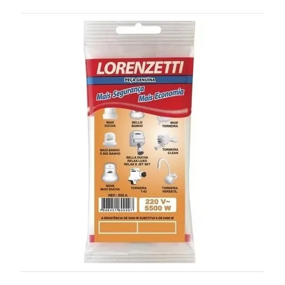 Resistencia Maxi Ducha 5400w/220v Lorenzetti