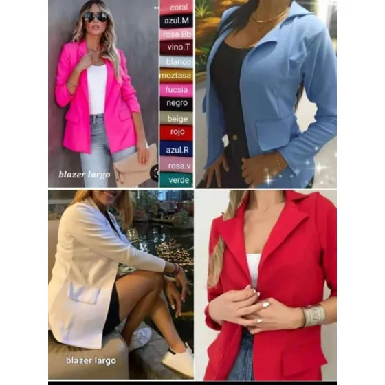 Blazer Largo Sobretodo Manga Princesa Tela Galleta 