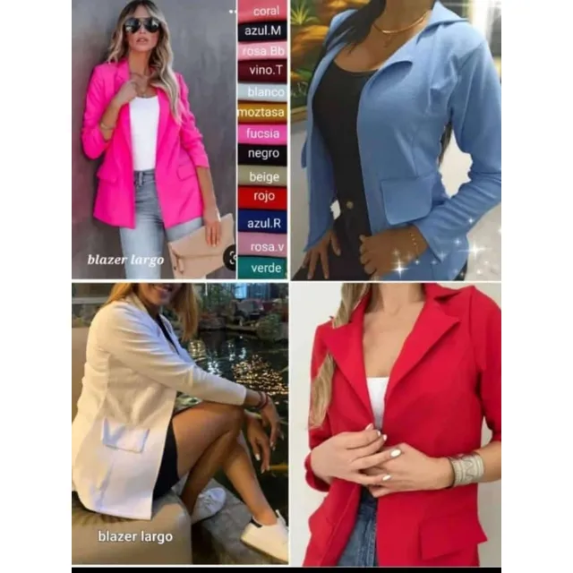 Blazer Largo Sobretodo Manga Princesa Tela Galleta 