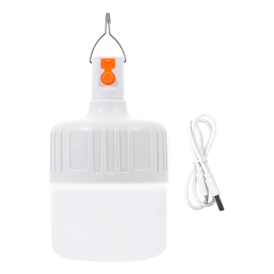 Lámpara Luz Para Camping Pesca Gadnic Colgante Recargable Color Blanco Indicador De Batería
