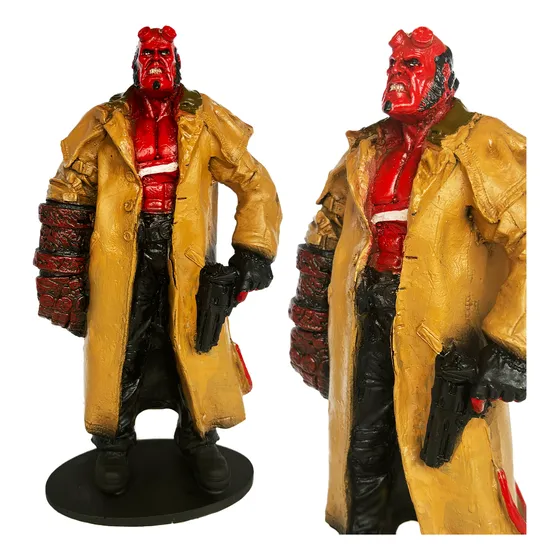 Boneco Hellboy Action Figure Colecionável Em Resina