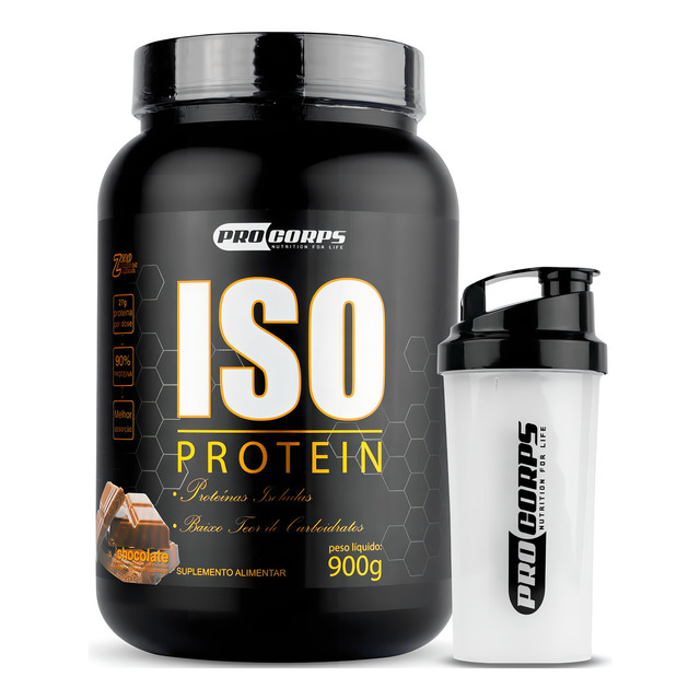 Kit 1x Whey Protein Isolado + 1x Coqueteleira Academia Sabor Morango Kit 1x Whey Protein Isolado + 1x Coqueteleira Academia Sabor Morango