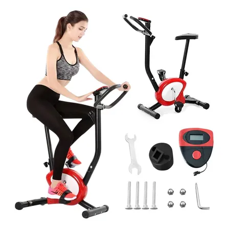 Bicicleta Ergométrica Evolution Fitness Vertical Residencial Vermelho 1.2v