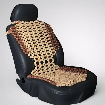 Capa Encosto Acentos Massageador Para Carros Van Ônibus Marrom