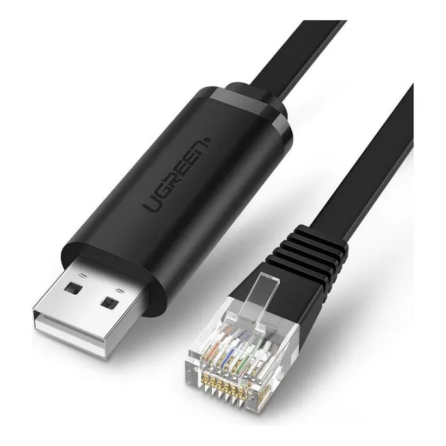 Cable Usb-a A Rj45 1.5 Metros Para Consola Diginet Color Negro