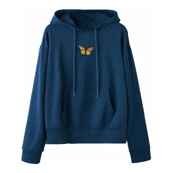 F_topbu Sudadera Capucha Para Dama Manga Larga Diseño