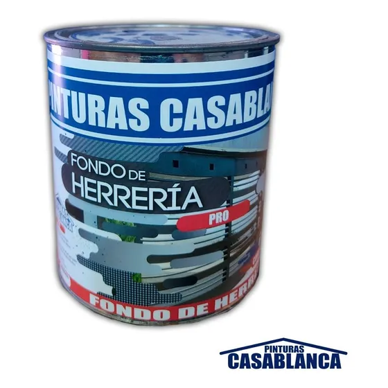 Cuarto De Galón De Fondo De Herreria Gris Negro Rojo Blanco