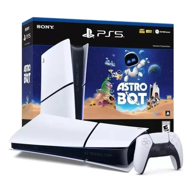 Sony Playstation 5 Slim Versión Digital Astro Bot Bundle Color Blanco