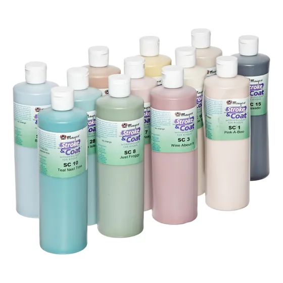 Juego De 12 Pintas De Esmalte Wonderglaze Colores Surtidos