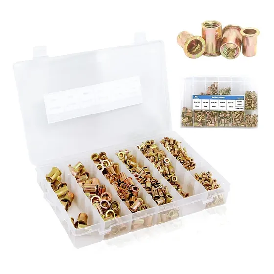 Kit 600 Remaches Tuercas Acero   M3 A M12