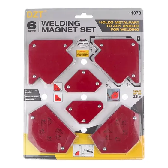 Set De 6 Imanes Para Soldar Escuadras Magneticas Soldadura 