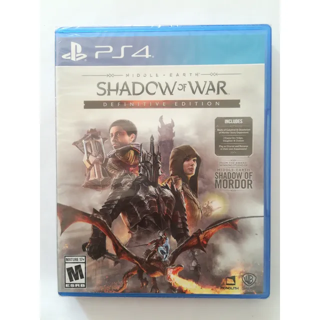 Middle Earth Shadow Of War Definitive Edition Ps4 100% Nuevo