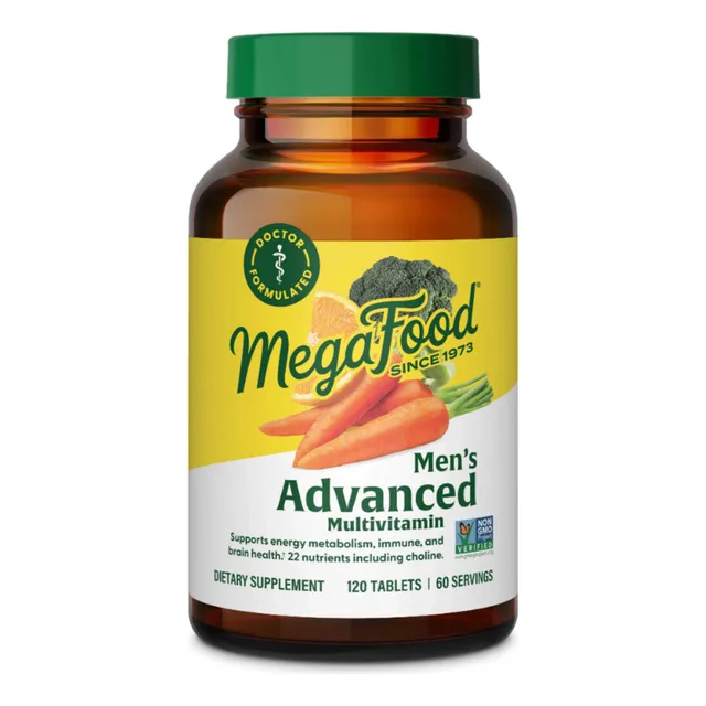Megafood Multivitaminico Avanzado Para Hombres 120 Tabs Sabor Sin Sabor