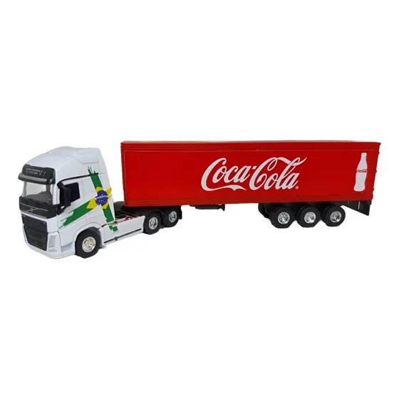 Miniatura Carreta Man 1/64 Coca Cola Caminhão Coleção