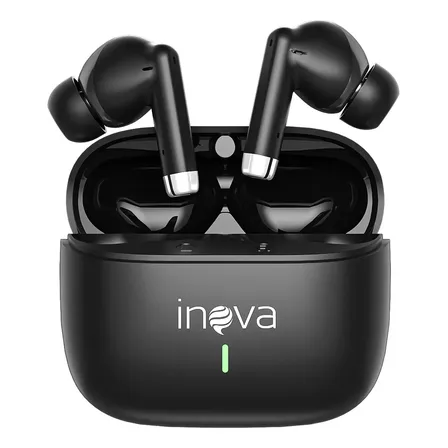 Fone De Ouvido Sem Fio Bluetooth 5.3 Tws Intra-auricular 50h Fone De Ouvido Bluetooth Sem Fio Tws Bateria De Longa Duração Cor Preto, Inova