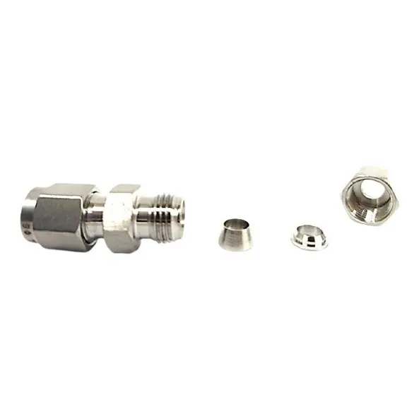 Conexión Union De Acero Inoxidable 6mm