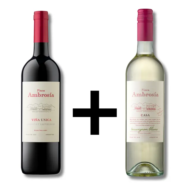 Combro Ambrosía Viña Única Cabernet Sauv + Casa Sauv Blanc