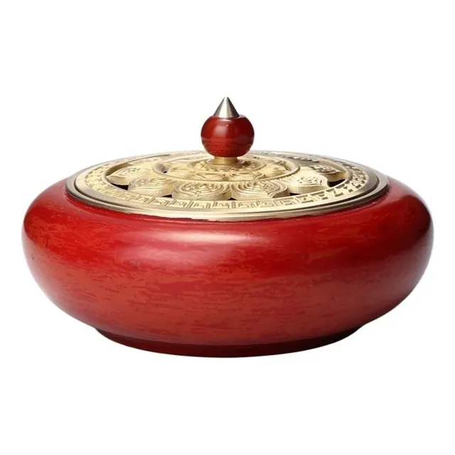 Quemador Incienso Cobre Para Hogar Interior Ofrenda Buda