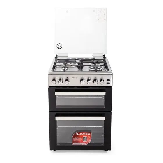 Cocina Combinada Doble Horno James 3+1 C900 Atks Inox Albion