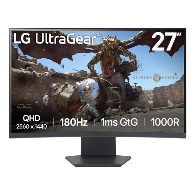 Monitor Curvo Gamer Ultragear LG 27gs60qc Qhd 180hz 1ms 27