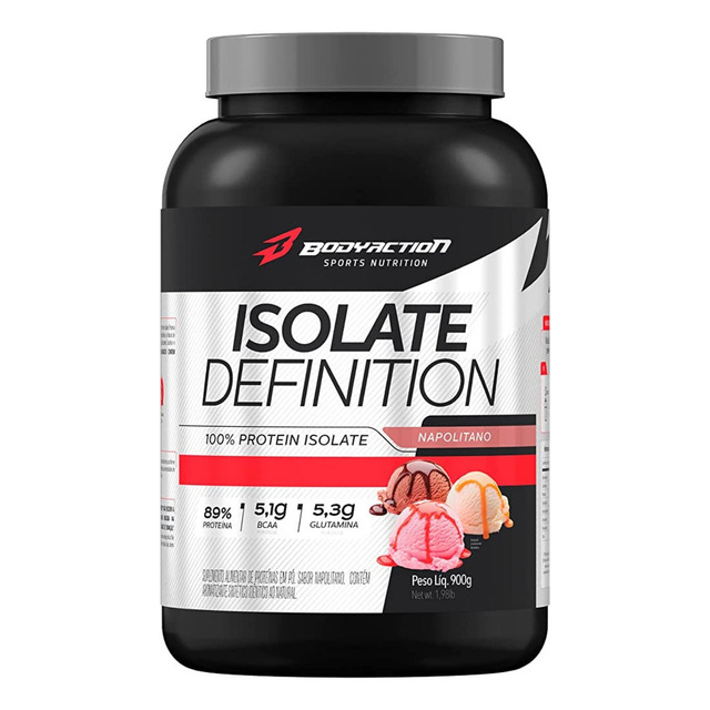 Whey Isolate Definition 900g Body Action Sabor Napolitano Whey Isolate Definition 900g Body Action Sabor Napolitano