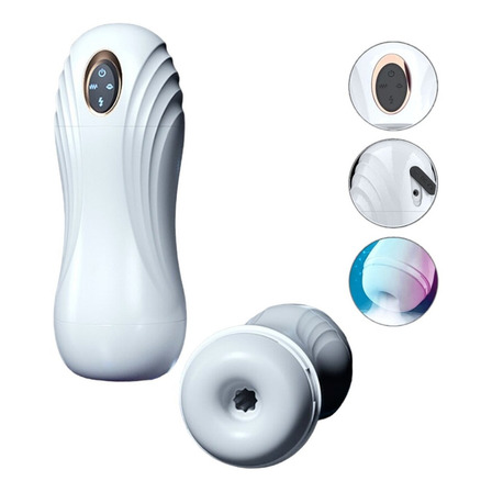 Masturbador Automático Texturizado Realista Para Hombre Color Blanco Masturbador Automático Texturizado Realista Para Hombre Color Blanco