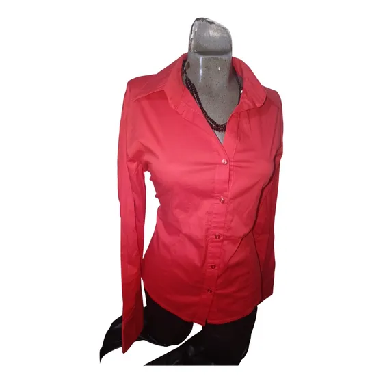Elegante Blusa De Vestir De Dama Talla L Excelente Condición