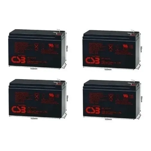 Kit 4 Bateria 7.2ah 12v Nobreak Sms Manager Net4+ 1400va Apc
