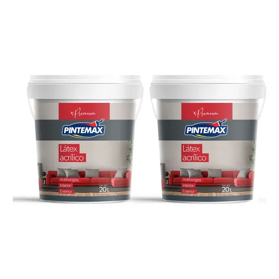 Latex Interior - Exterior Premium 20lt + 20lt. Lavable. Blanco Mate | Cuotas sin interés