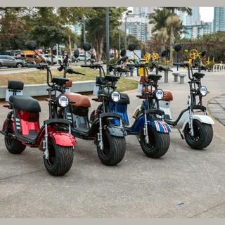 Moto Scooter Elétrica 1000w Waxx Motors Sem Cnh Som Ré Azul 127/220v