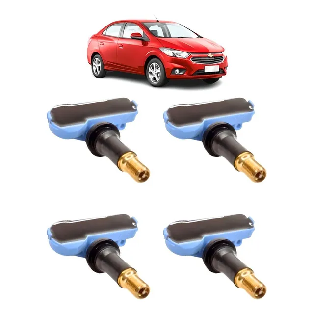 Kit 4 Sensor Pressão Tpms Pneu Prisma 2017 A 2019 433 Mhz