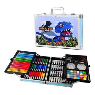 Mega Set De Colores Marcadores Arte 145 Piezas Azul Mega Set De Colores Marcadores Arte 145 Piezas Azul
