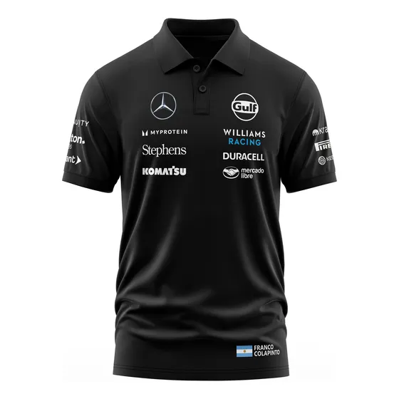 Chomba Franco Colapinto F1 Algodón Estampado Formula 1