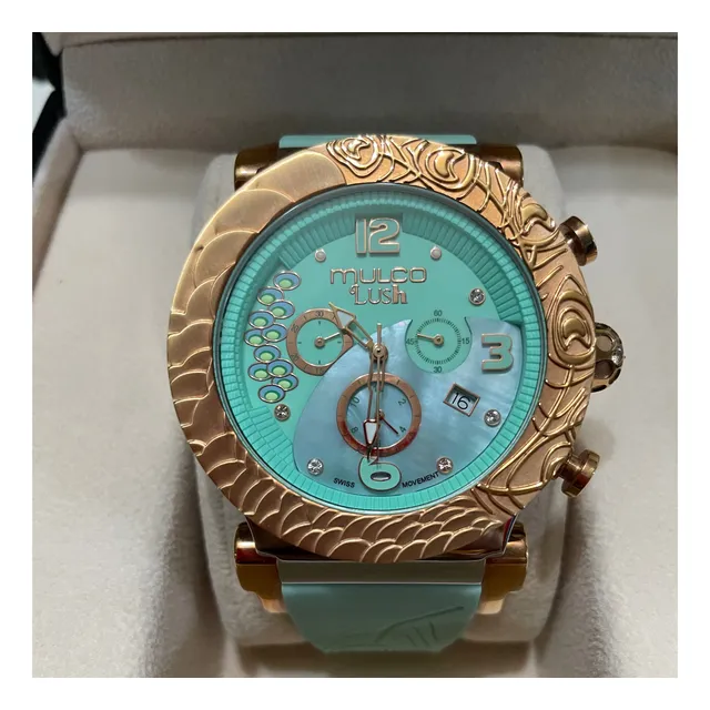 Reloj Mulco Lush Mujer Cuero Negro.