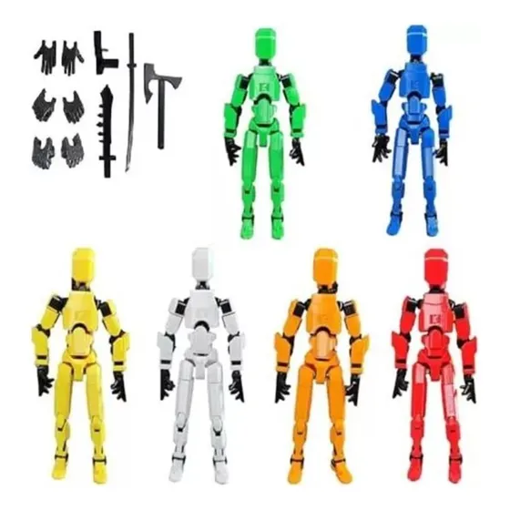 Para T13 Figura De Acción Impresa En 3d Con Múltiples /