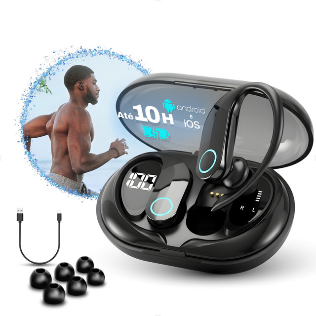 Fone Bluetooth 5.3 Tws Sem Fio Esportivo Compatível Com iPhone Samsung Xiaomi Motorola Com...