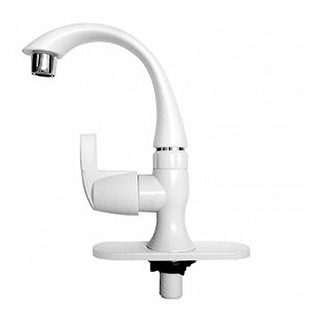 Llave Monomando Grifo Abs Individual Lavabo Blanco Económica Llave Monomando Grifo Abs Individual Lavabo Blanco Económica