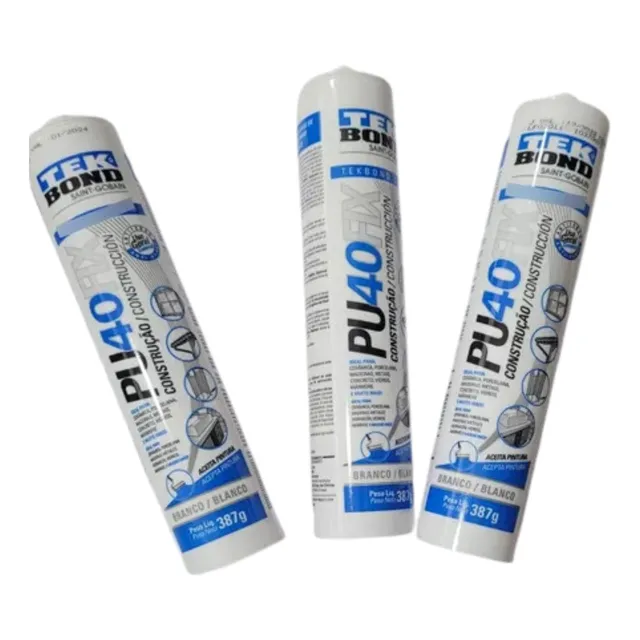 3 Peças _ Vedacit Selante Pu 40 Branco 400g 