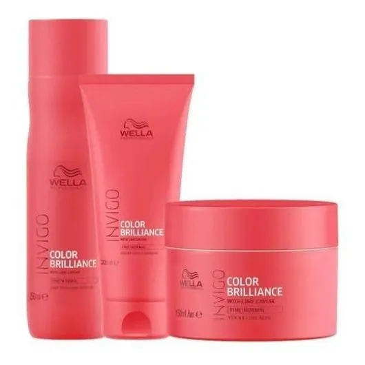 Kit Brilliance Shampoo, Condicionador E Máscara - Wella