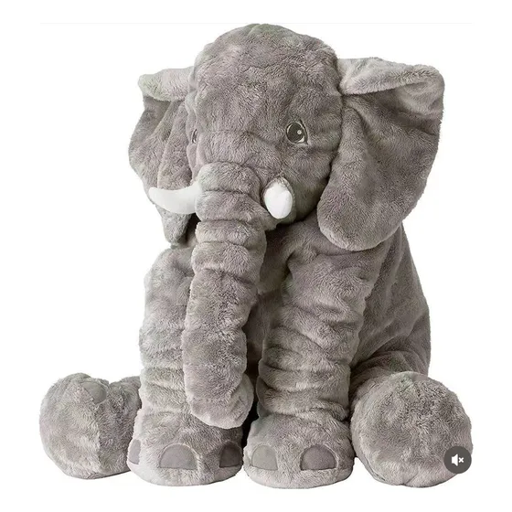 Peluche De Elefante 60cm Con Cobija