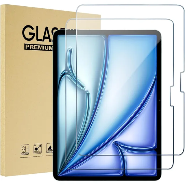 2 Piezas Mica Cristal Templado Para Ipad Air 11 Inch M2 2024