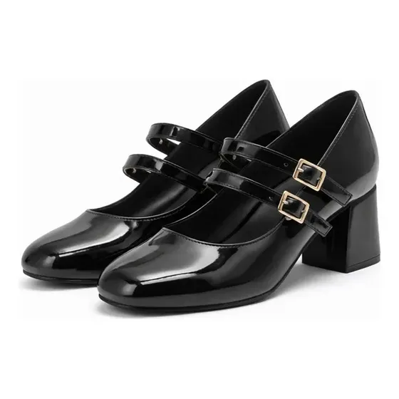 Zapato Mujer Mary Jane Taco Grueso Confort Tuotuo Tfy71