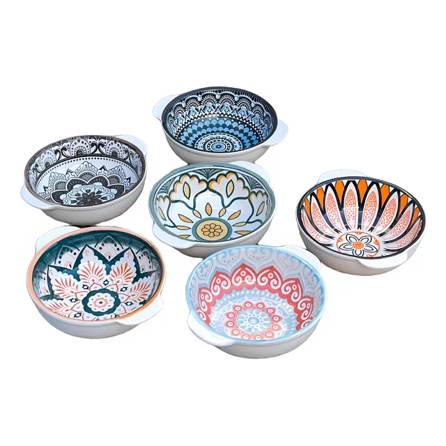 Juego Modelo 13-6 Cazuela Bowl Fuente Cerámica Ø13cm X 5cm