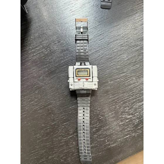 Reloj Robot Gris Vintage 80s Transformers Gris Autentico