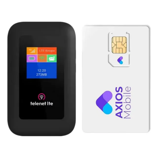 Módem portátil mifi telnet mobile con wifi negro