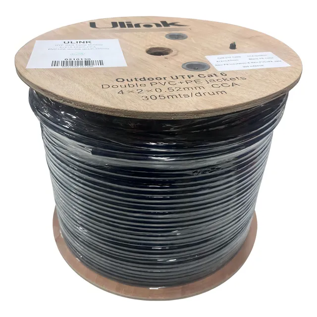 Cable Utp Red Outdoor 305 Metros 23 Awg 4x2x0.52mm Cca