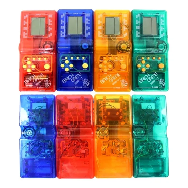 Consola Portátil Tetris Brick Game 9999 En 1 + 2 Baterías 