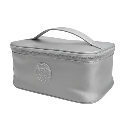 Bolsa Marmita Térmica Lancheira Impermeável Alça De Mão Marmiteira Escolar Passeio Trabalho Academia Fitness Tecido Metálico Prata