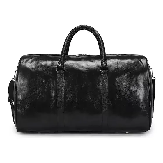 Makeway - Bolso De Cuero Pu De Alta Calidad Unisex - Negro Lisa